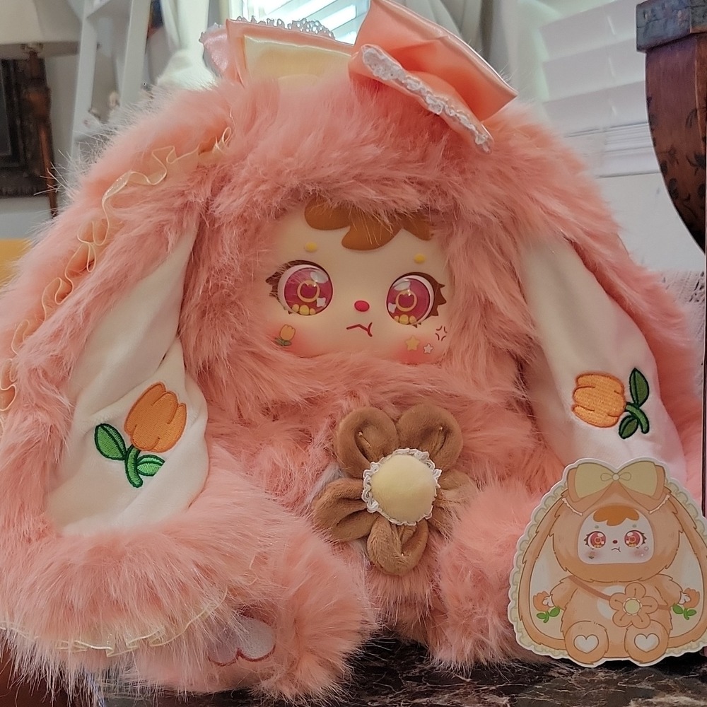 Meiyiyou Samuel Rabbit Elf 680% Plush Pink White Boxed Animation Stuffed Animal